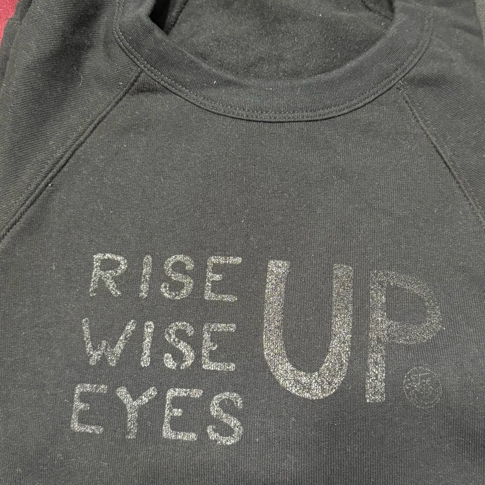 Rise Up Wise Up Eyes Up Hamilton Black Sweatshirt 2XL
